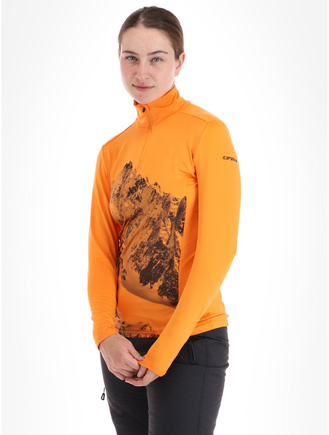 Icepeak, Fenton pull de ski femmes Abricot orange 