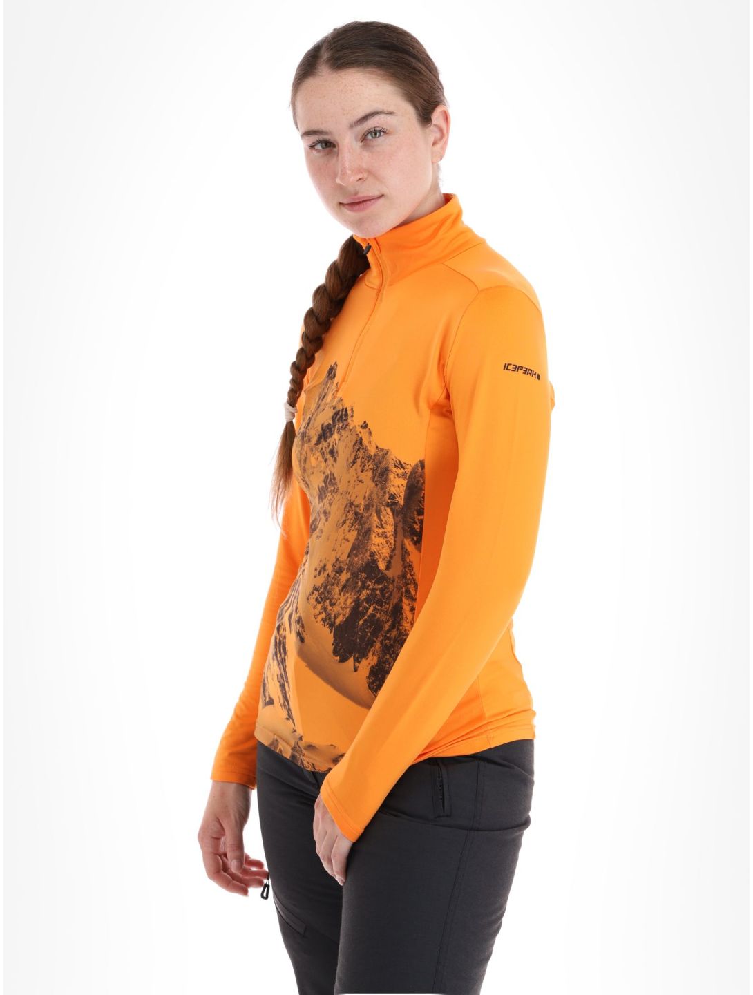 Icepeak, Fenton pull de ski femmes Abricot orange 