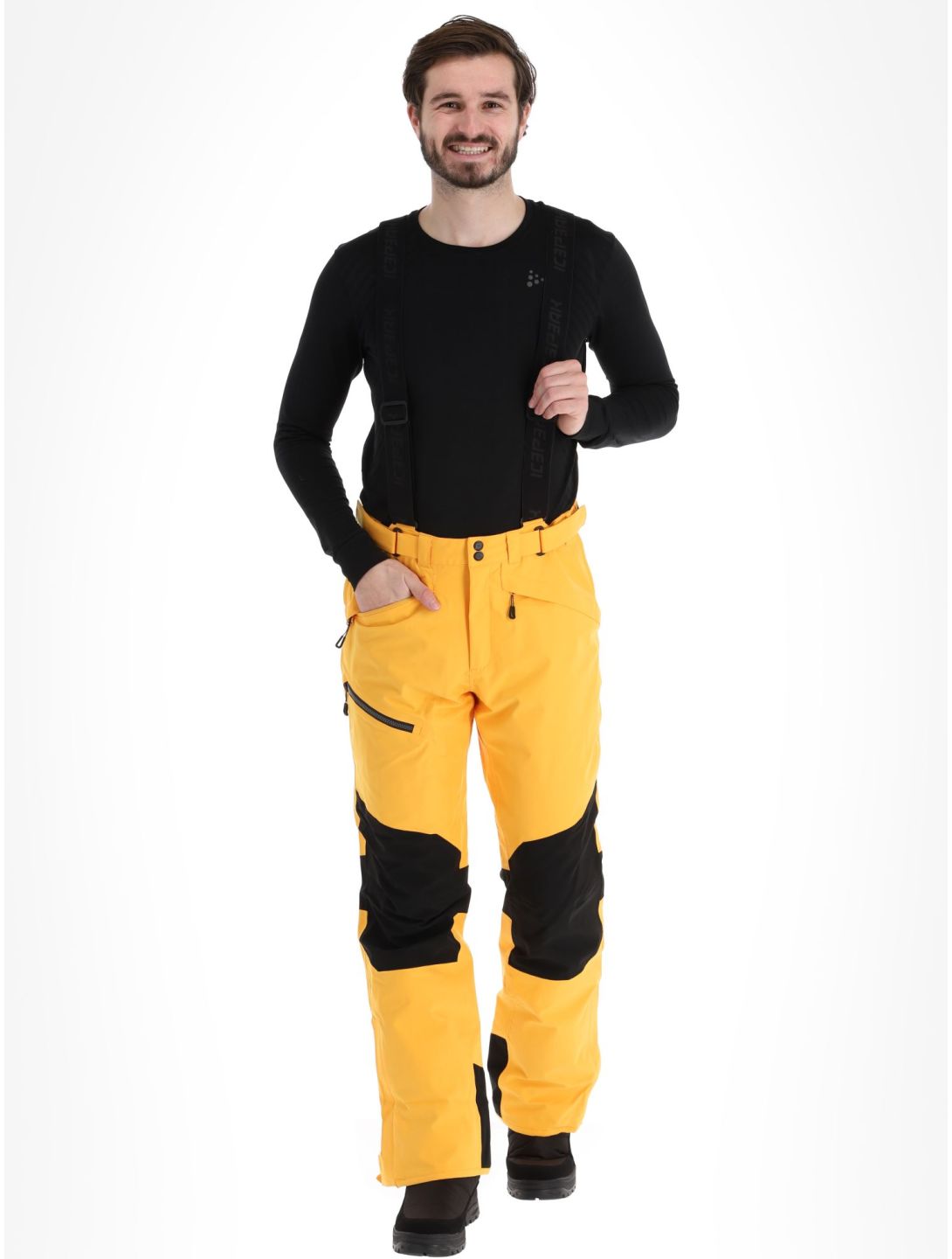 Icepeak, Ferrara pantalon de ski hommes Yellow jaune 