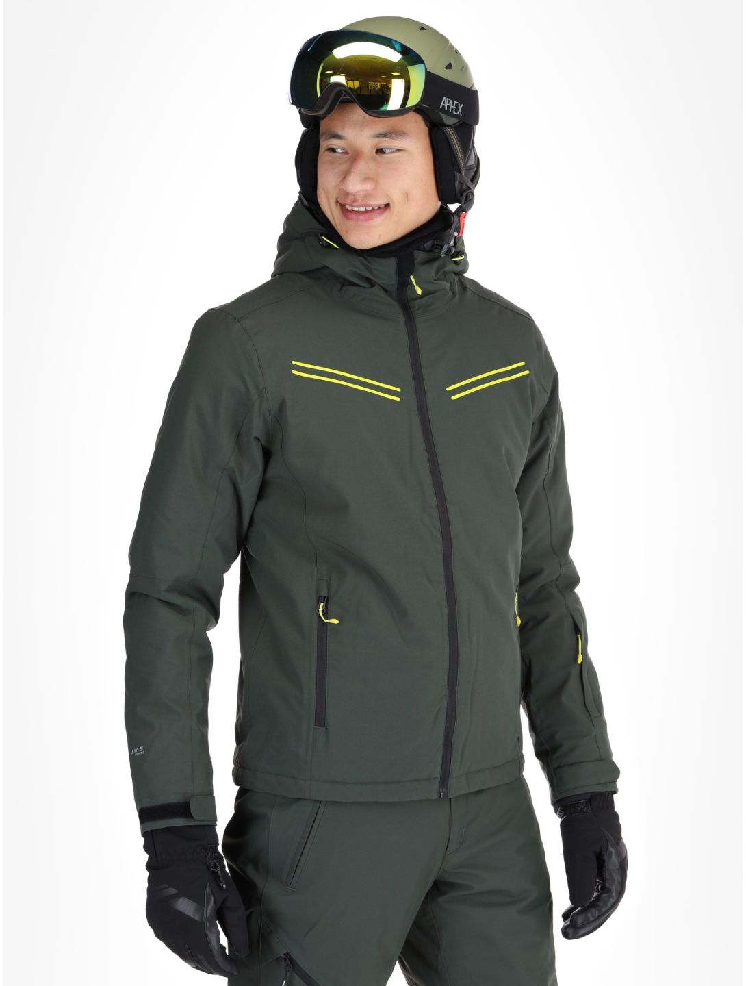 Icepeak, Festus veste de ski hommes Dark Olive vert 