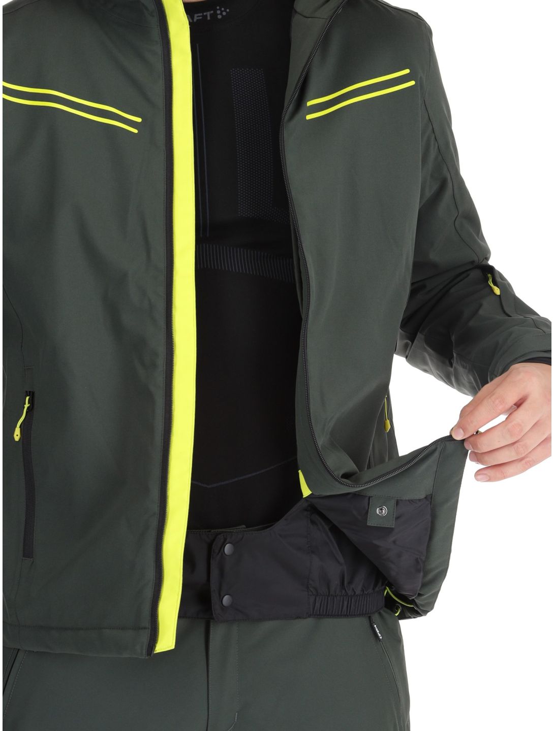 Icepeak, Festus veste de ski hommes Dark Olive vert 