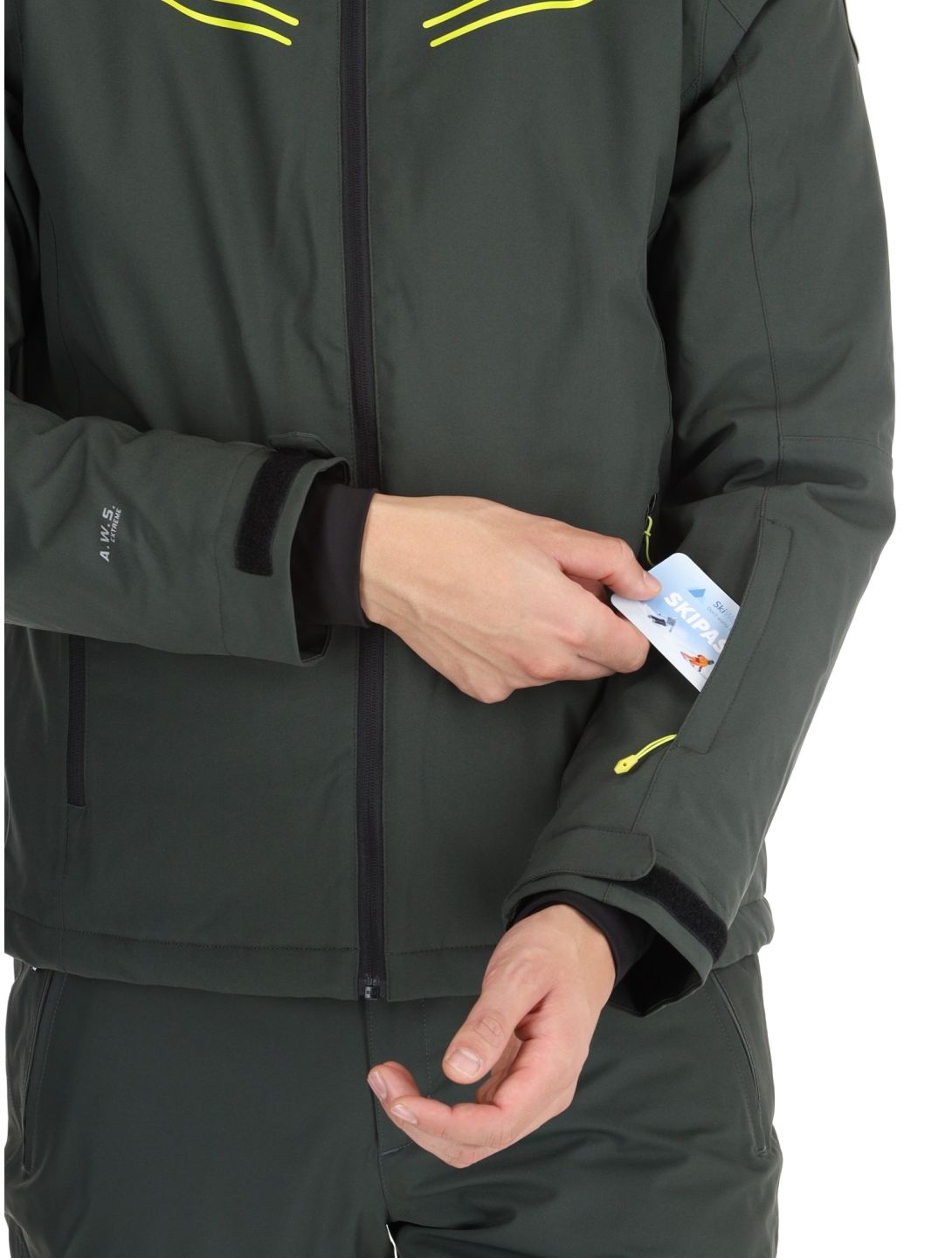 Icepeak, Festus veste de ski hommes Dark Olive vert 