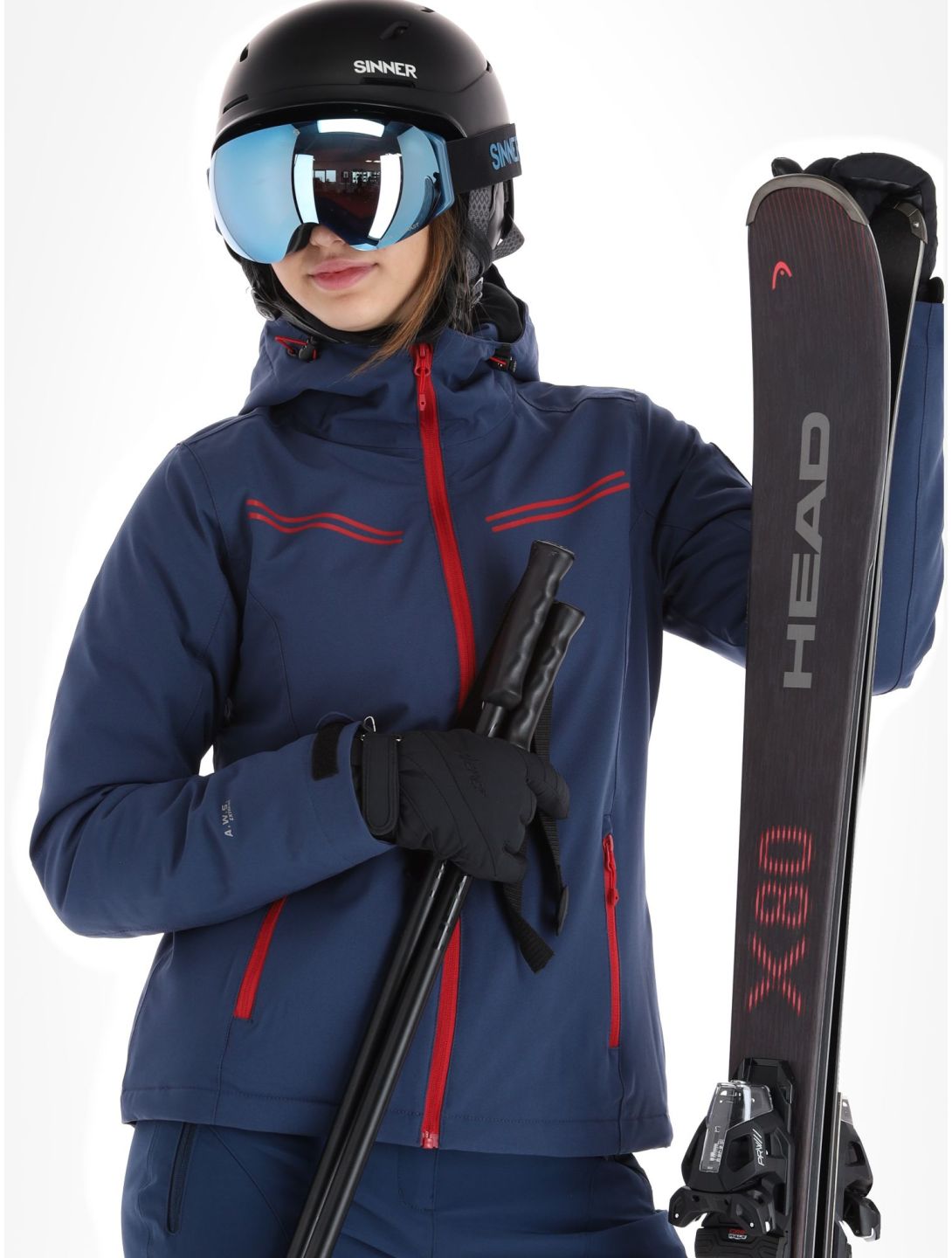 Icepeak, Fife veste de ski femmes Dark Blue bleu 