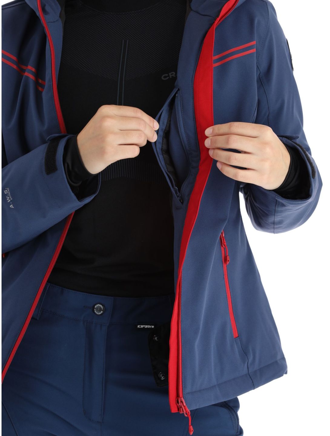 Icepeak, Fife veste de ski femmes Dark Blue bleu 