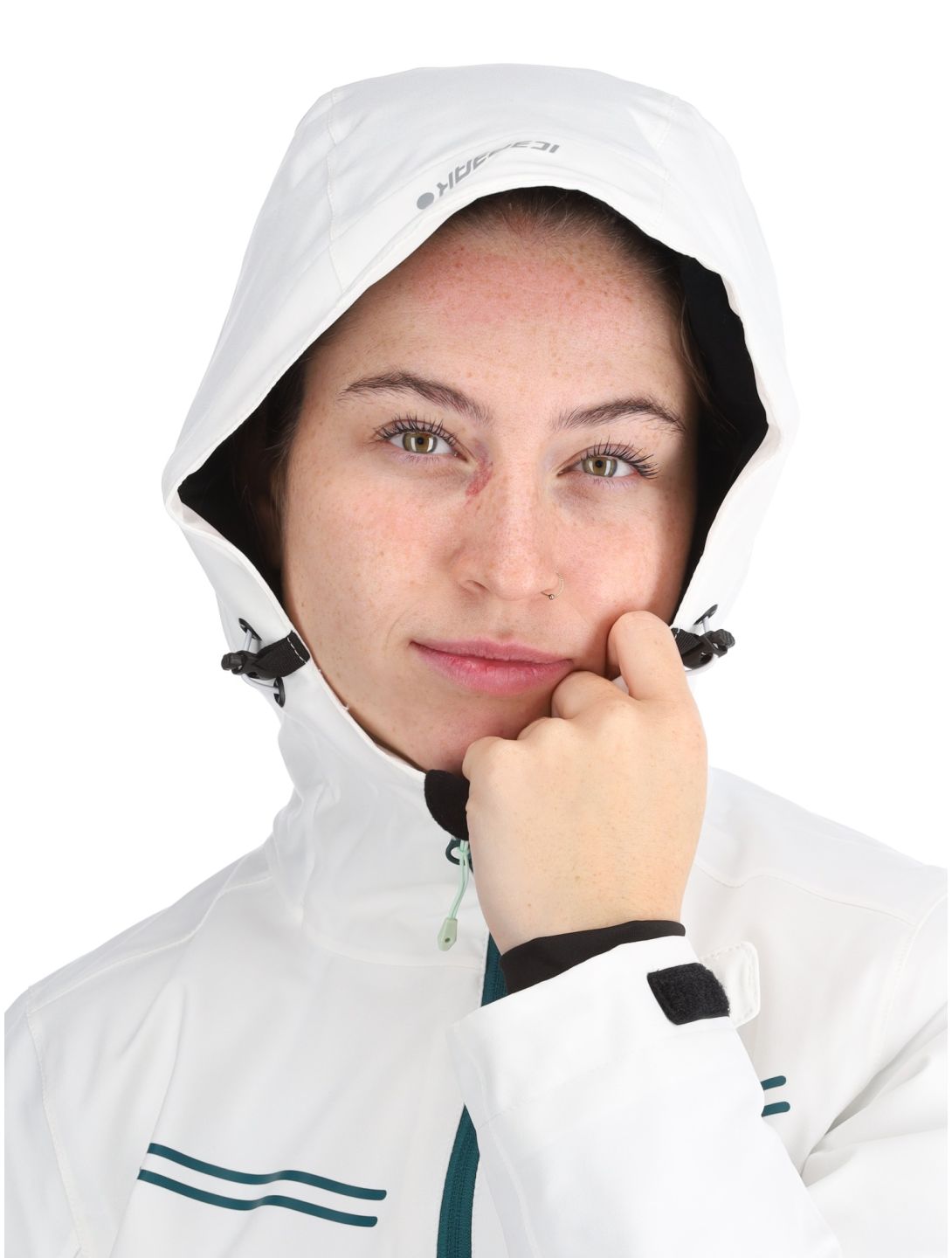 Icepeak, Fife veste de ski femmes Optic White blanc 