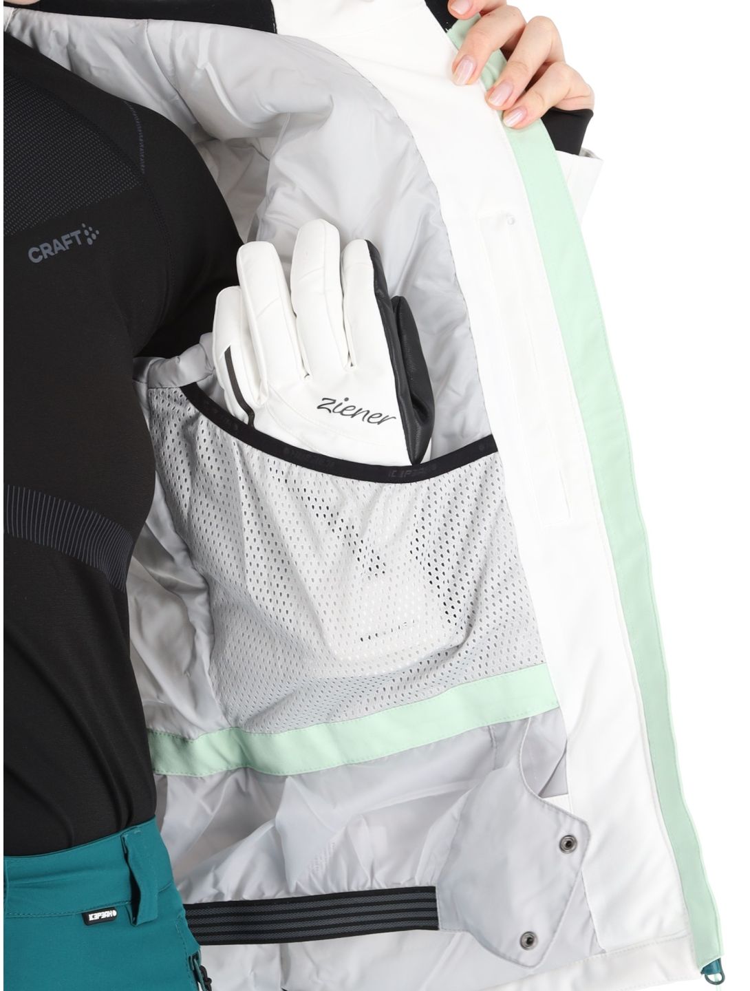 Icepeak, Fife veste de ski femmes Optic White blanc 