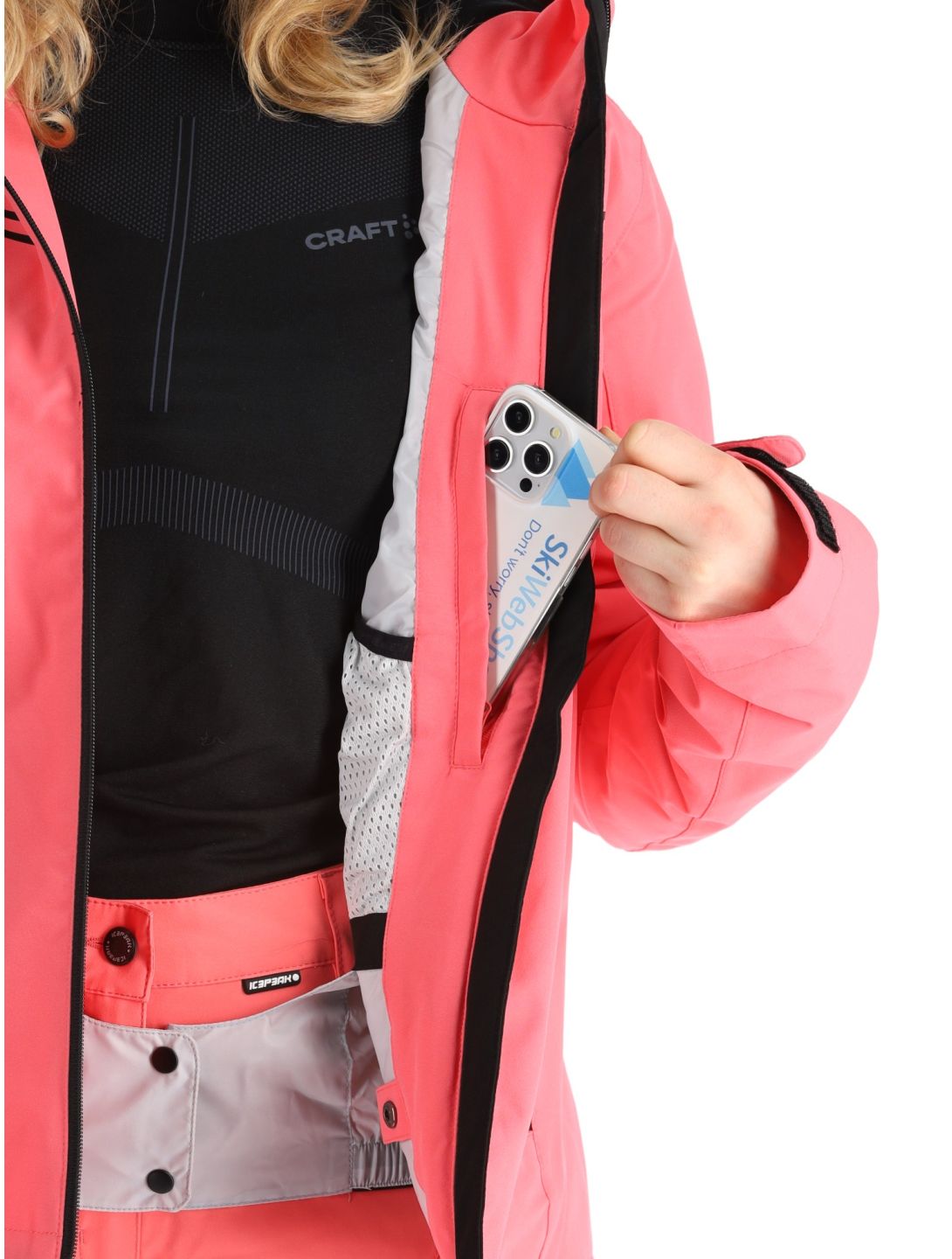 Icepeak, Fife veste de ski femmes Pink rose 