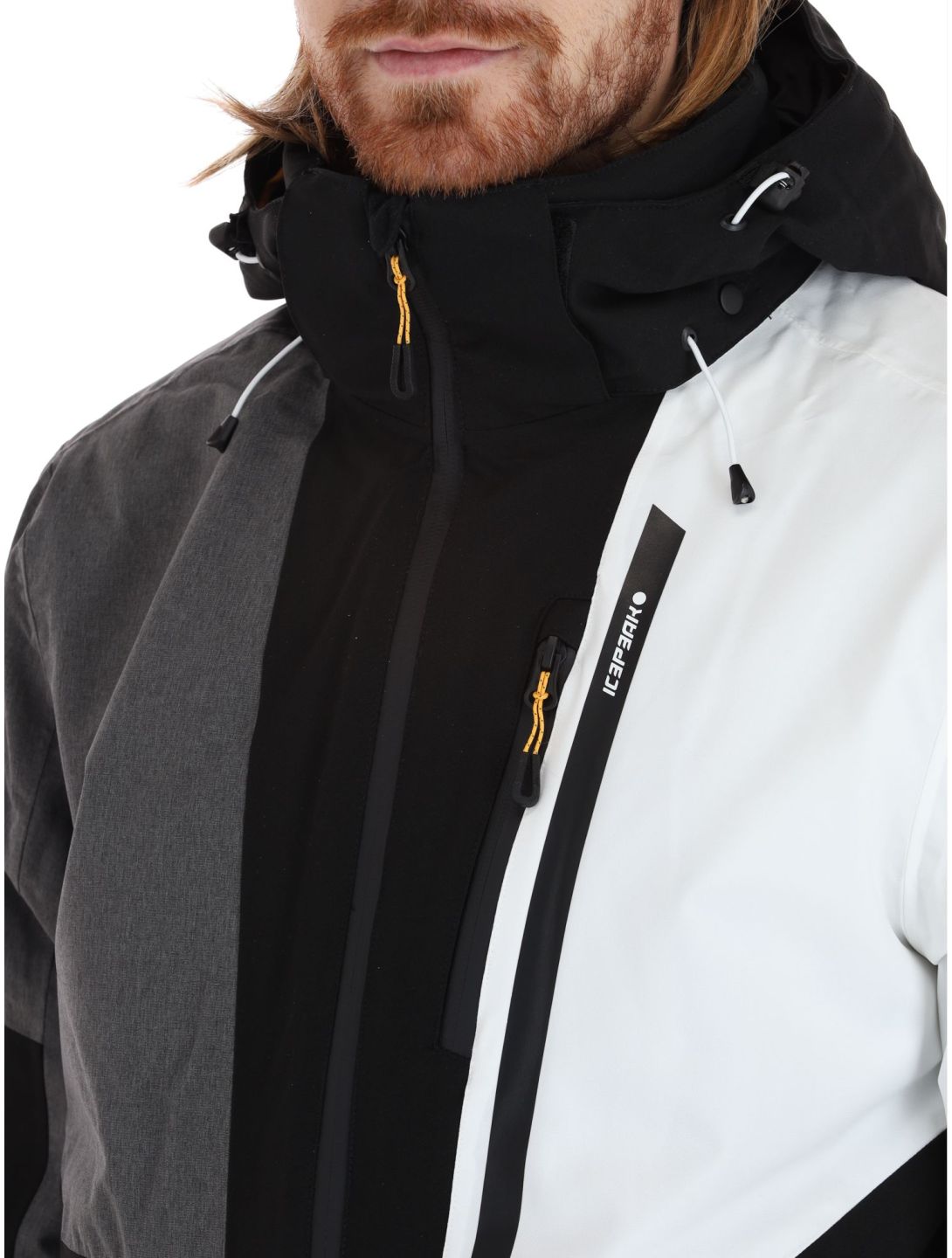 Icepeak, Fircrest veste de ski hommes Black blanc, gris, noir 