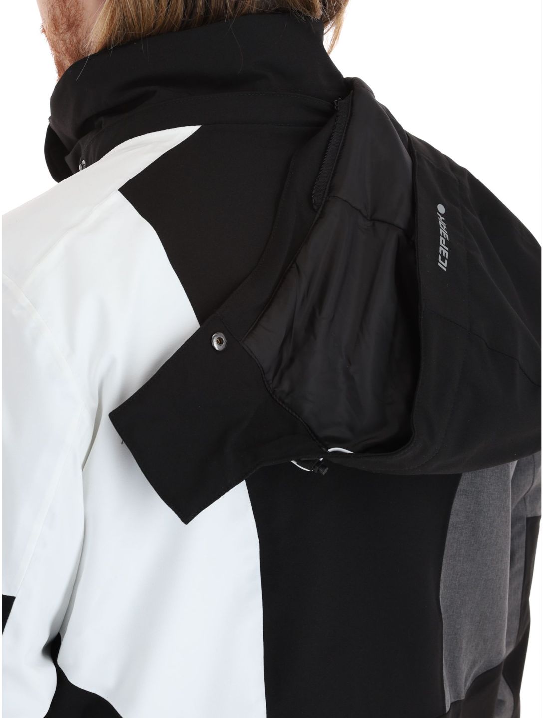 Icepeak, Fircrest veste de ski hommes Black blanc, gris, noir 