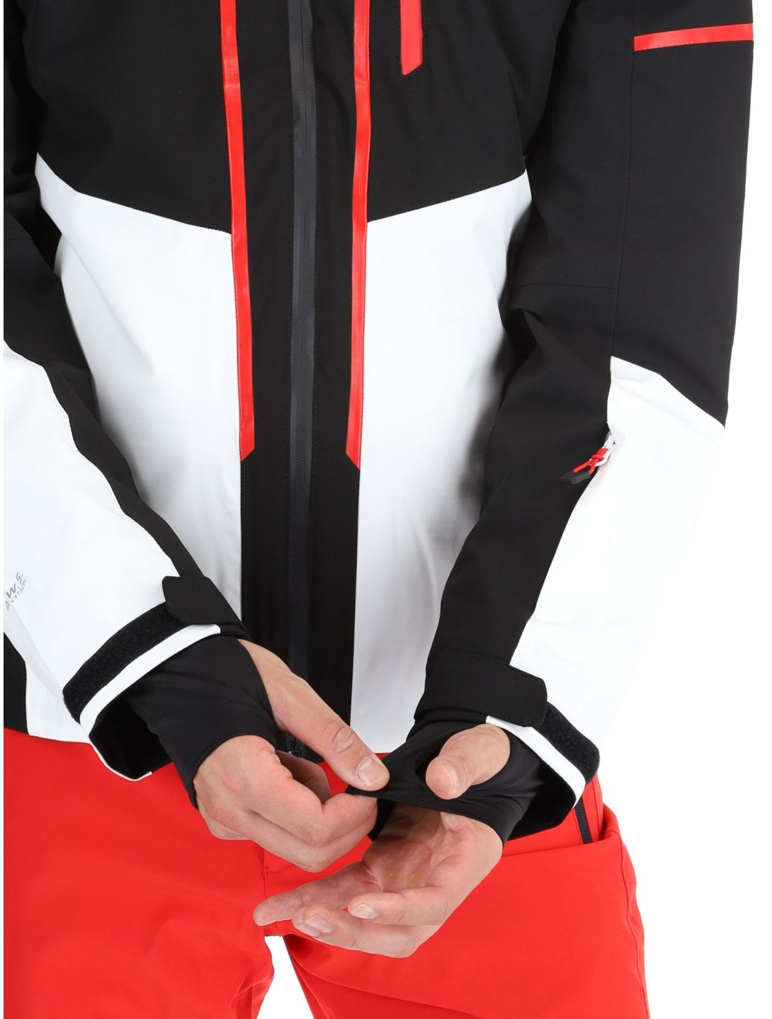 Icepeak, Fircrest veste de ski hommes Black White blanc, noir 