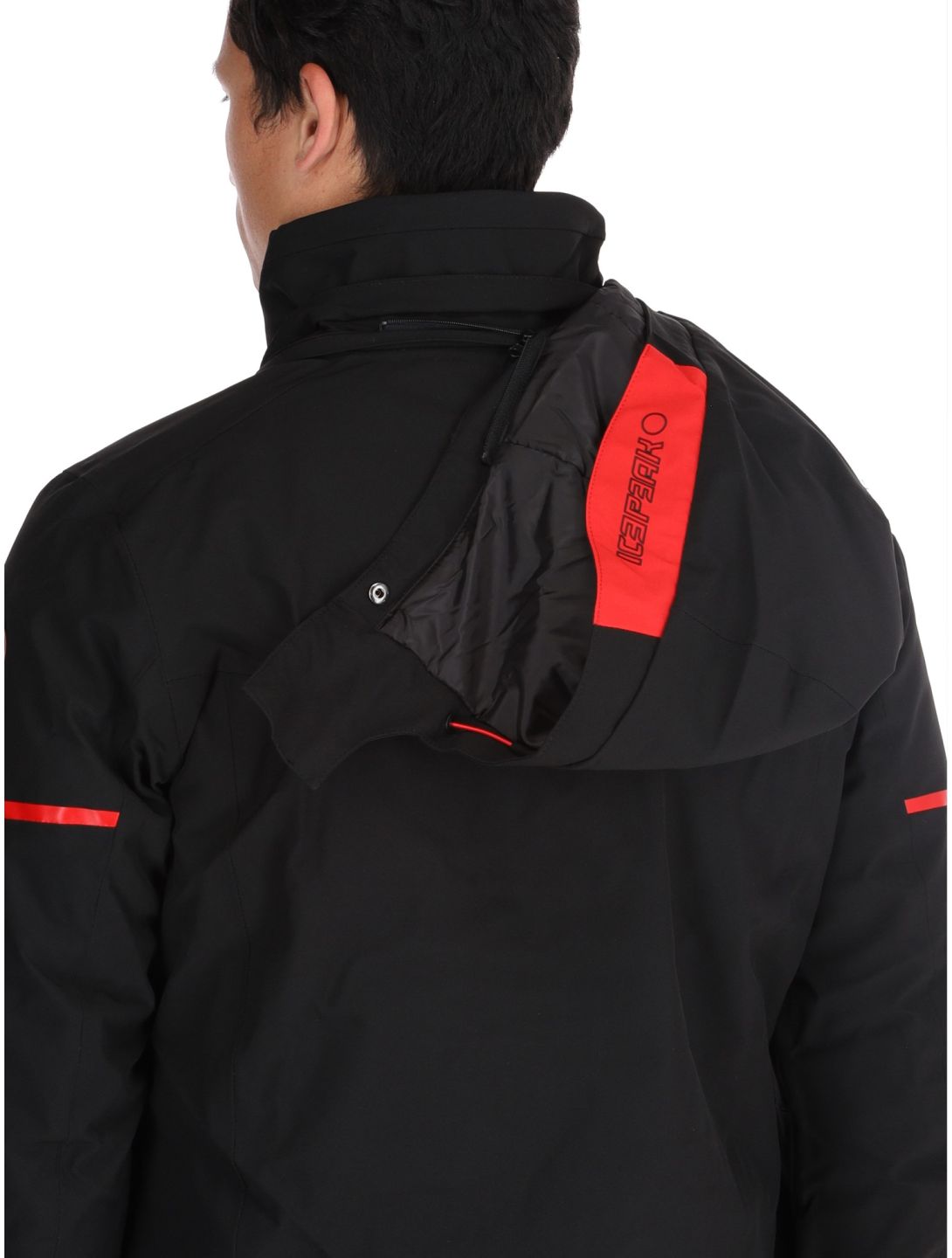 Icepeak, Fircrest veste de ski hommes Black White blanc, noir 