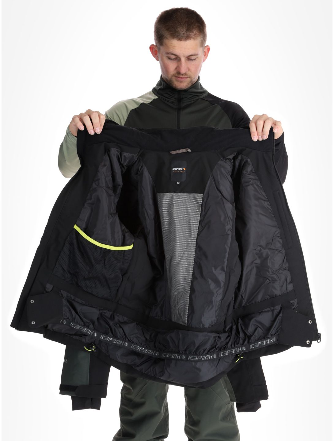 Icepeak, Fircrest veste de ski hommes Black noir 