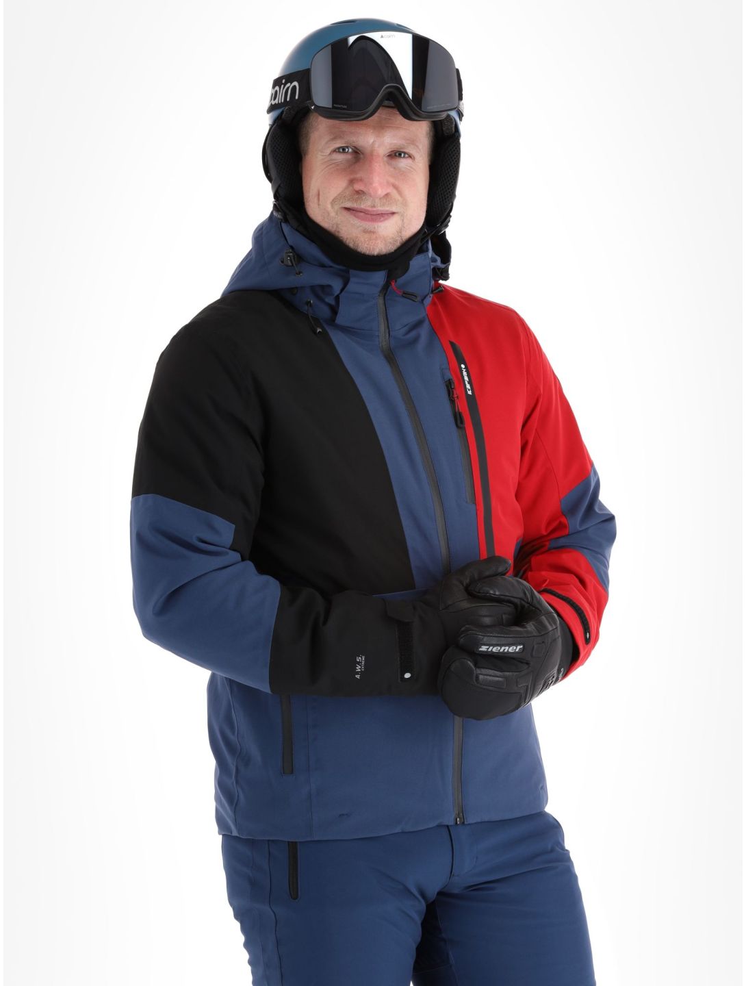 Icepeak, Fircrest veste de ski hommes Dark Blue noir, rouge 