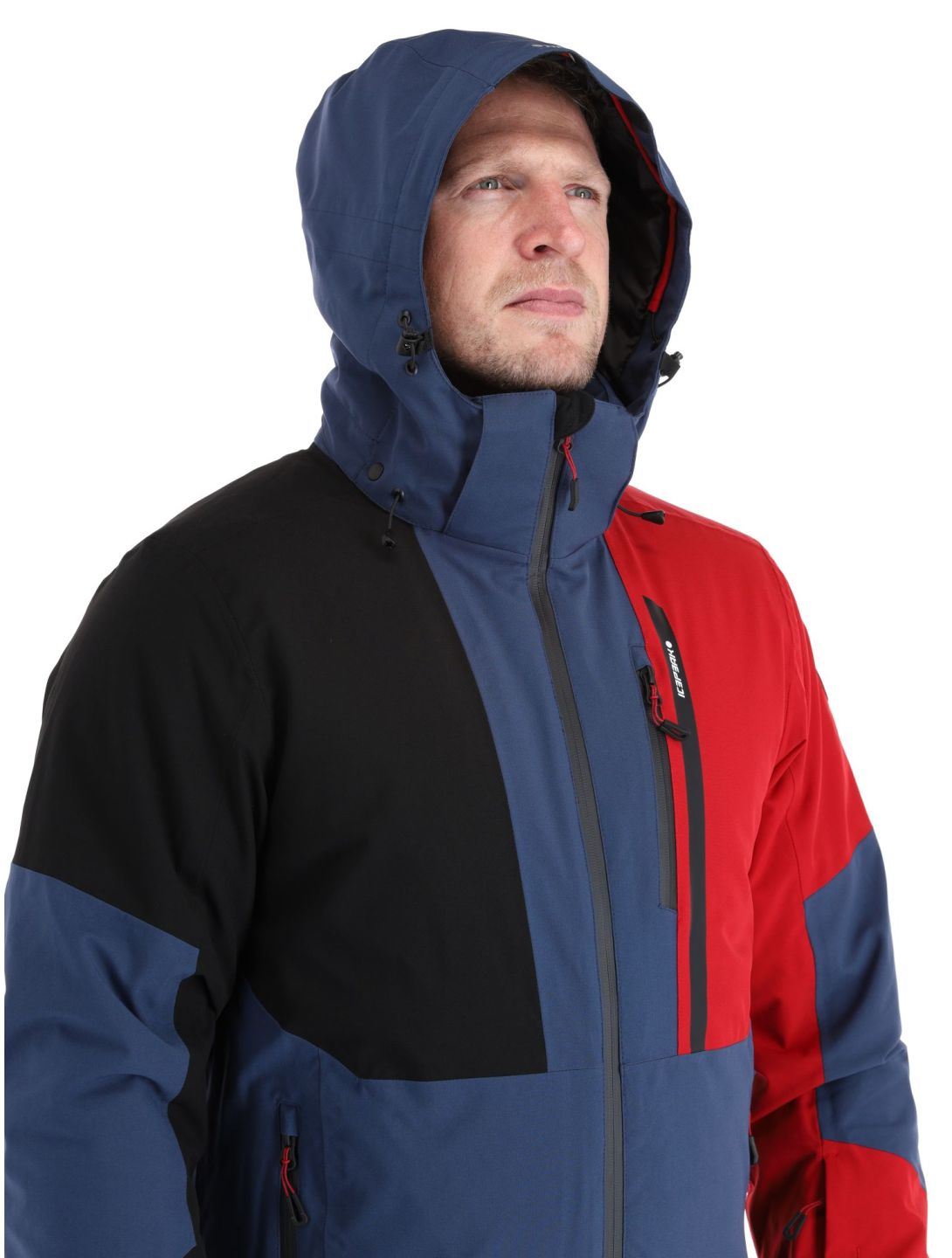 Icepeak, Fircrest veste de ski hommes Dark Blue noir, rouge 