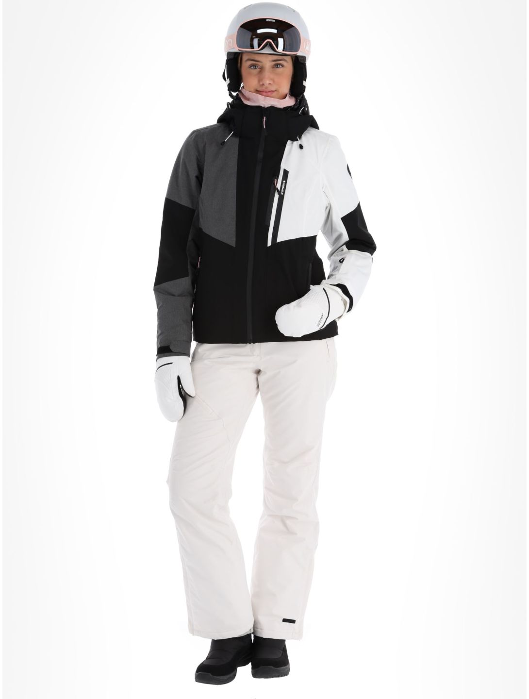 Icepeak, Fithian veste de ski femmes Black blanc, gris, noir 