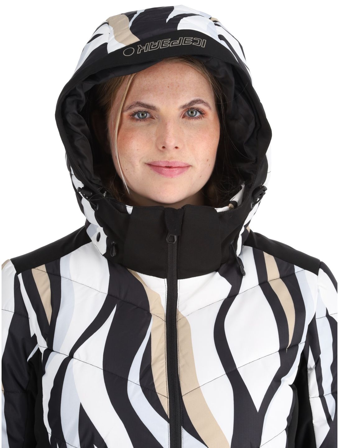 Icepeak, Flippin veste de ski femmes Black White blanc, noir 