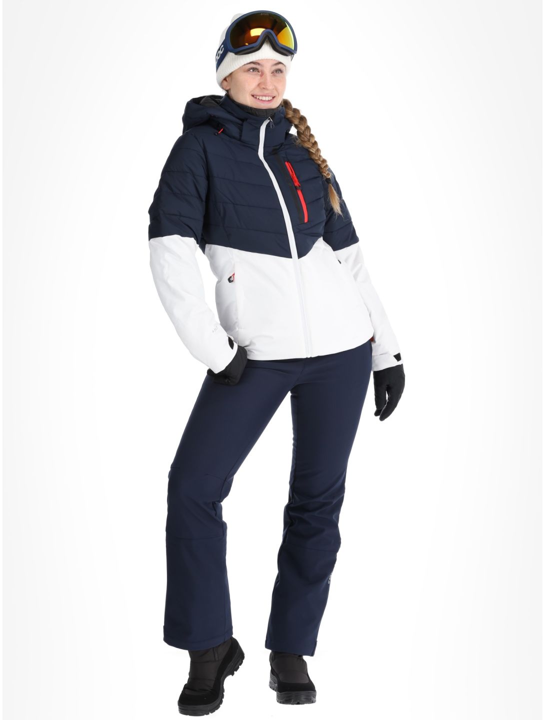 Icepeak, Florala veste de ski femmes Dark Blue bleu 