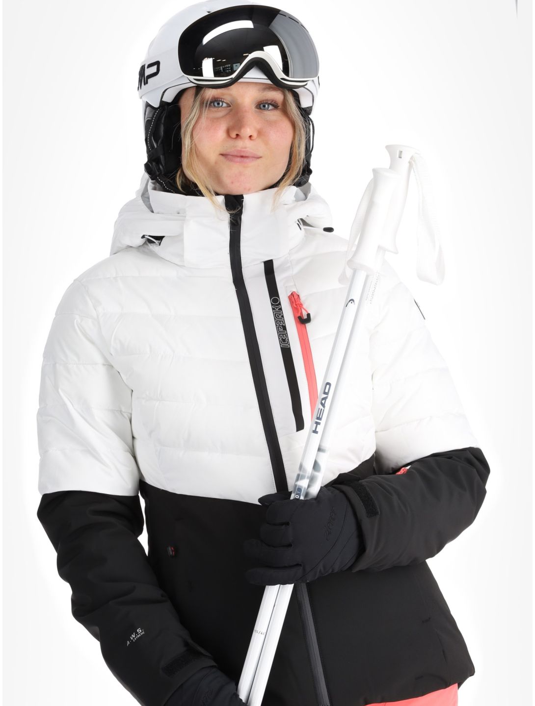 Icepeak, Florala veste de ski femmes Optic White blanc 