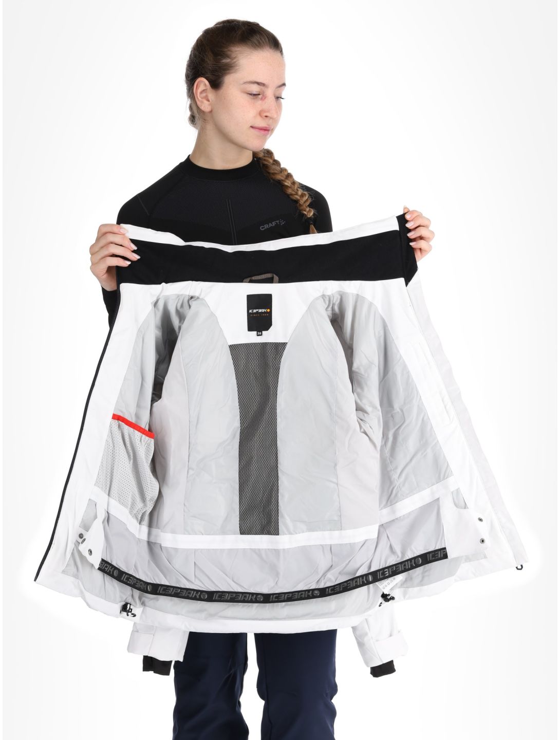 Icepeak, Flovilla veste de ski femmes Optic White blanc 