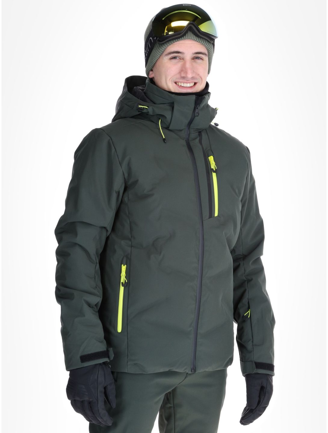 Icepeak, Foley veste de ski hommes Dark Olive vert 