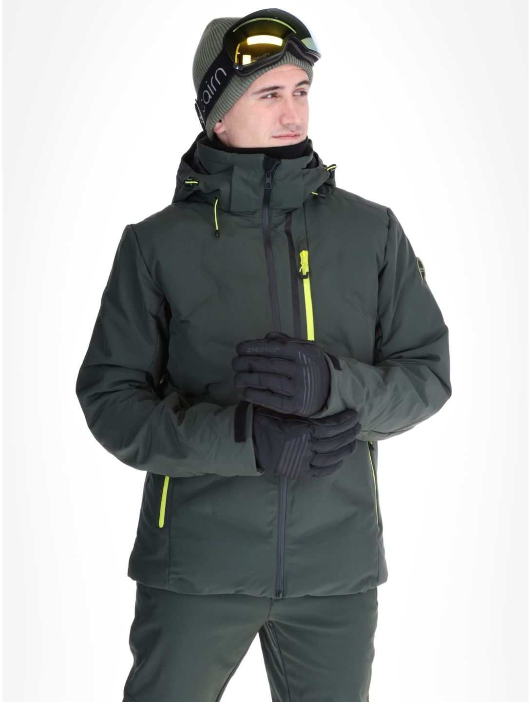 Icepeak, Foley veste de ski hommes Dark Olive vert 