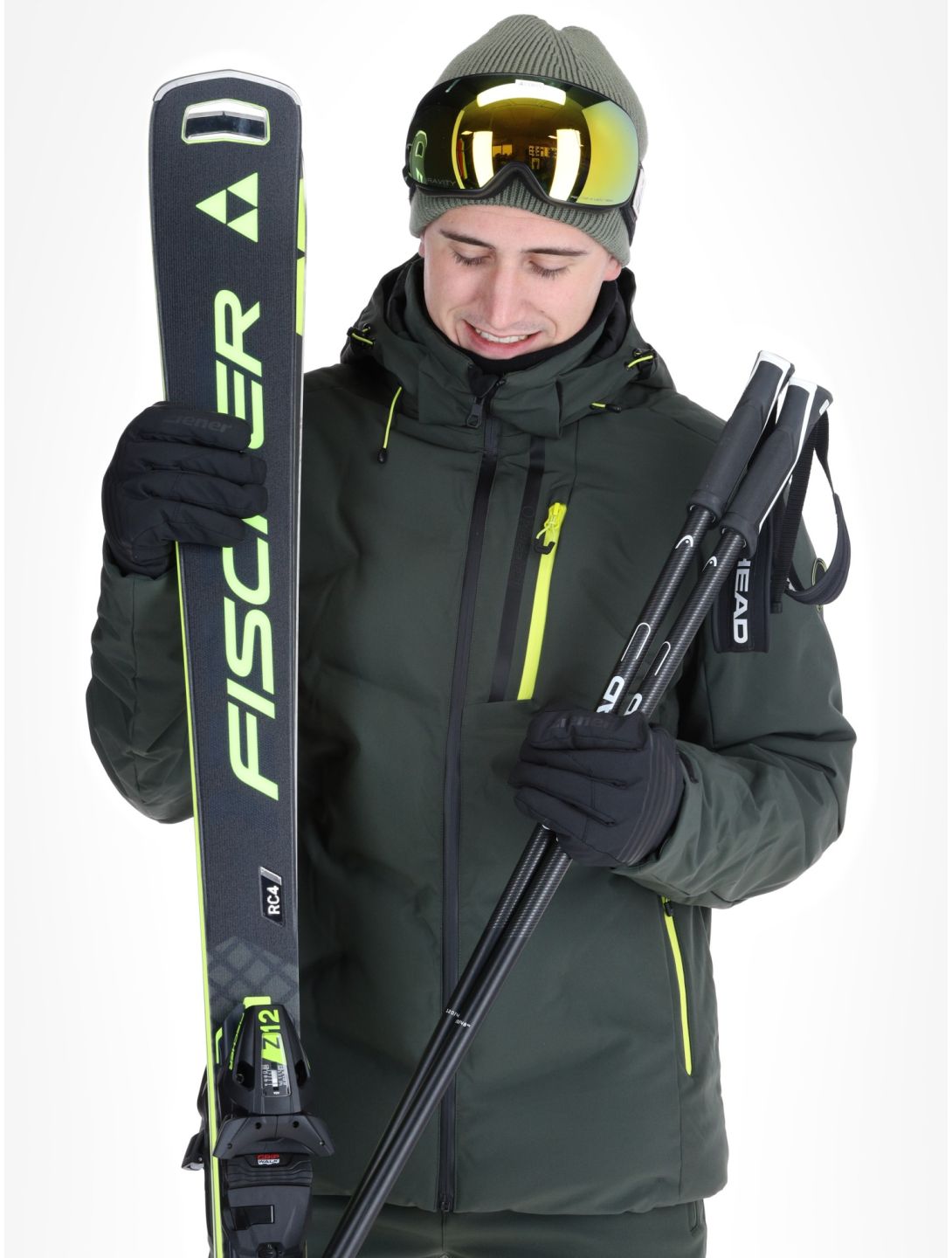 Icepeak, Foley veste de ski hommes Dark Olive vert 