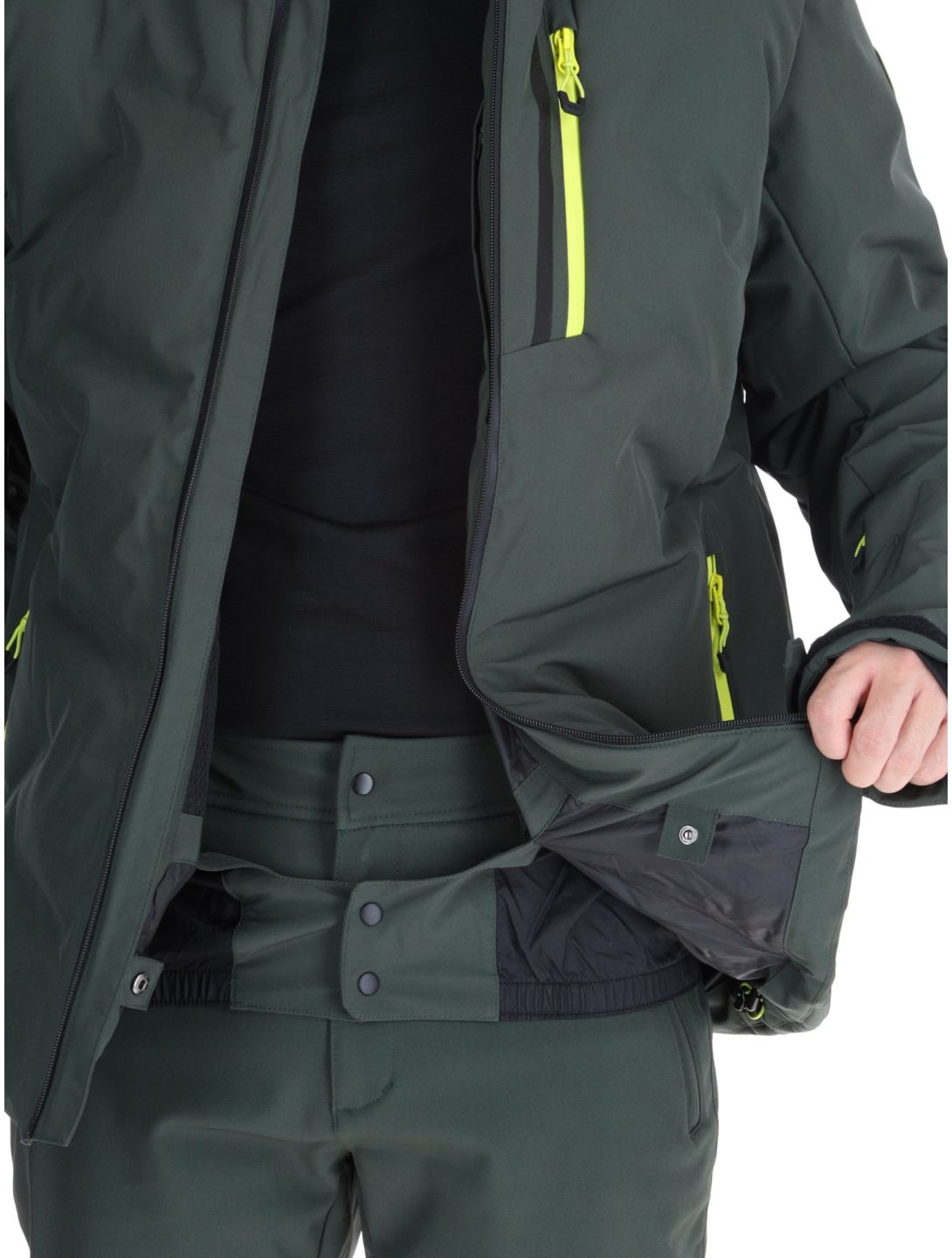 Icepeak, Foley veste de ski hommes Dark Olive vert 