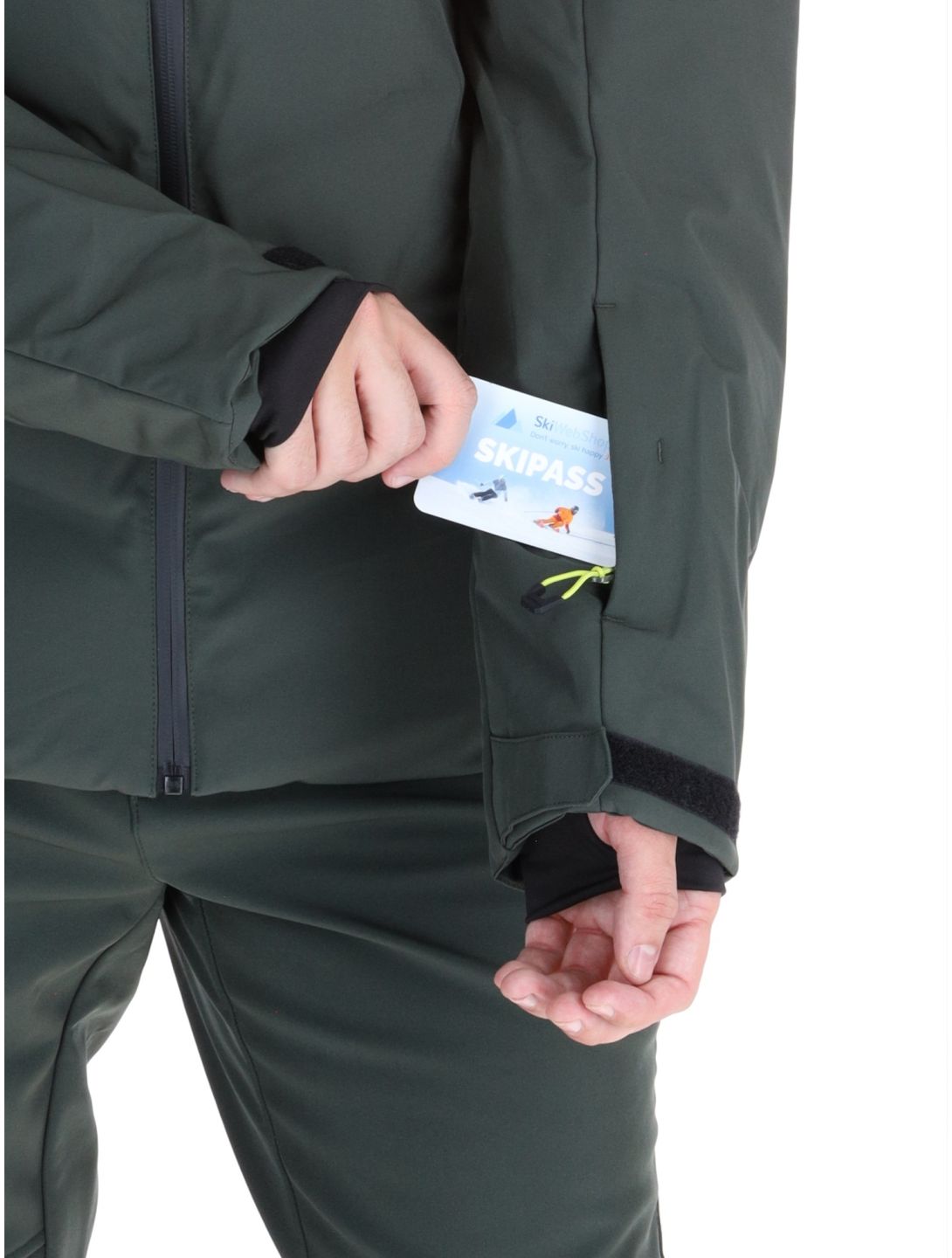 Icepeak, Foley veste de ski hommes Dark Olive vert 