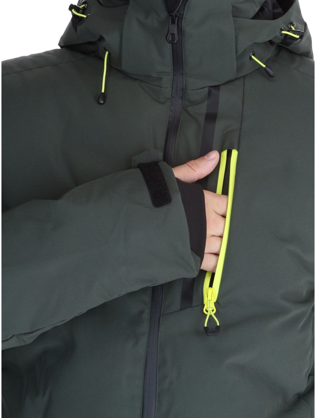 Icepeak, Foley veste de ski hommes Dark Olive vert 