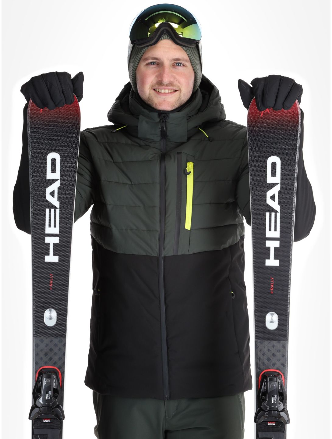 Icepeak, Folsom veste de ski hommes Dark Olive vert 