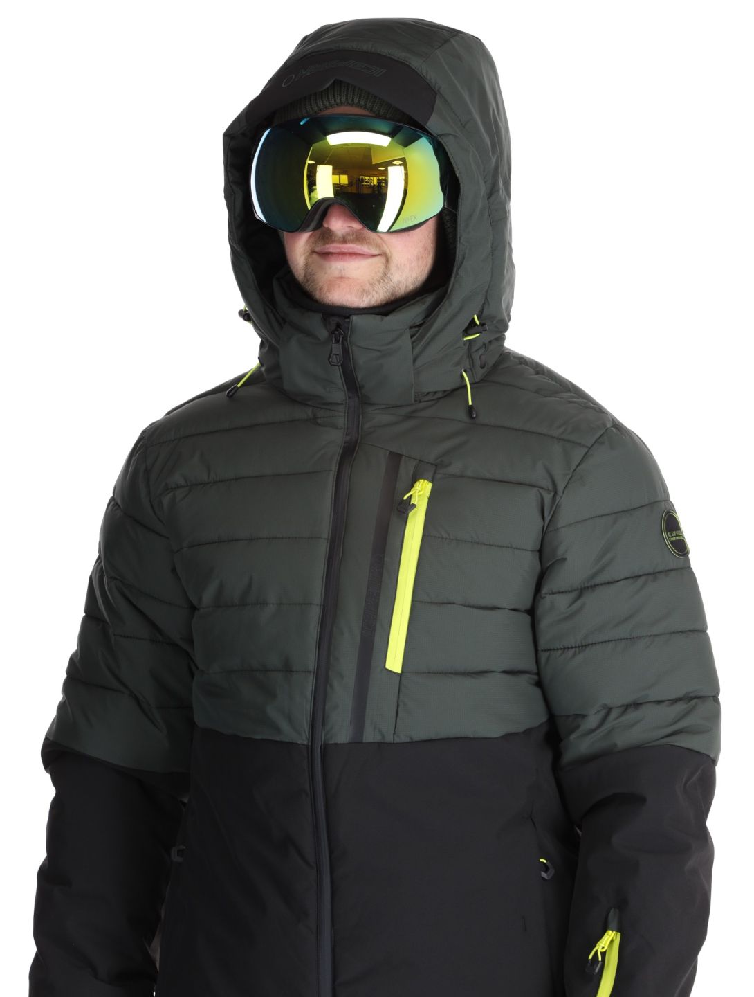 Icepeak, Folsom veste de ski hommes Dark Olive vert 