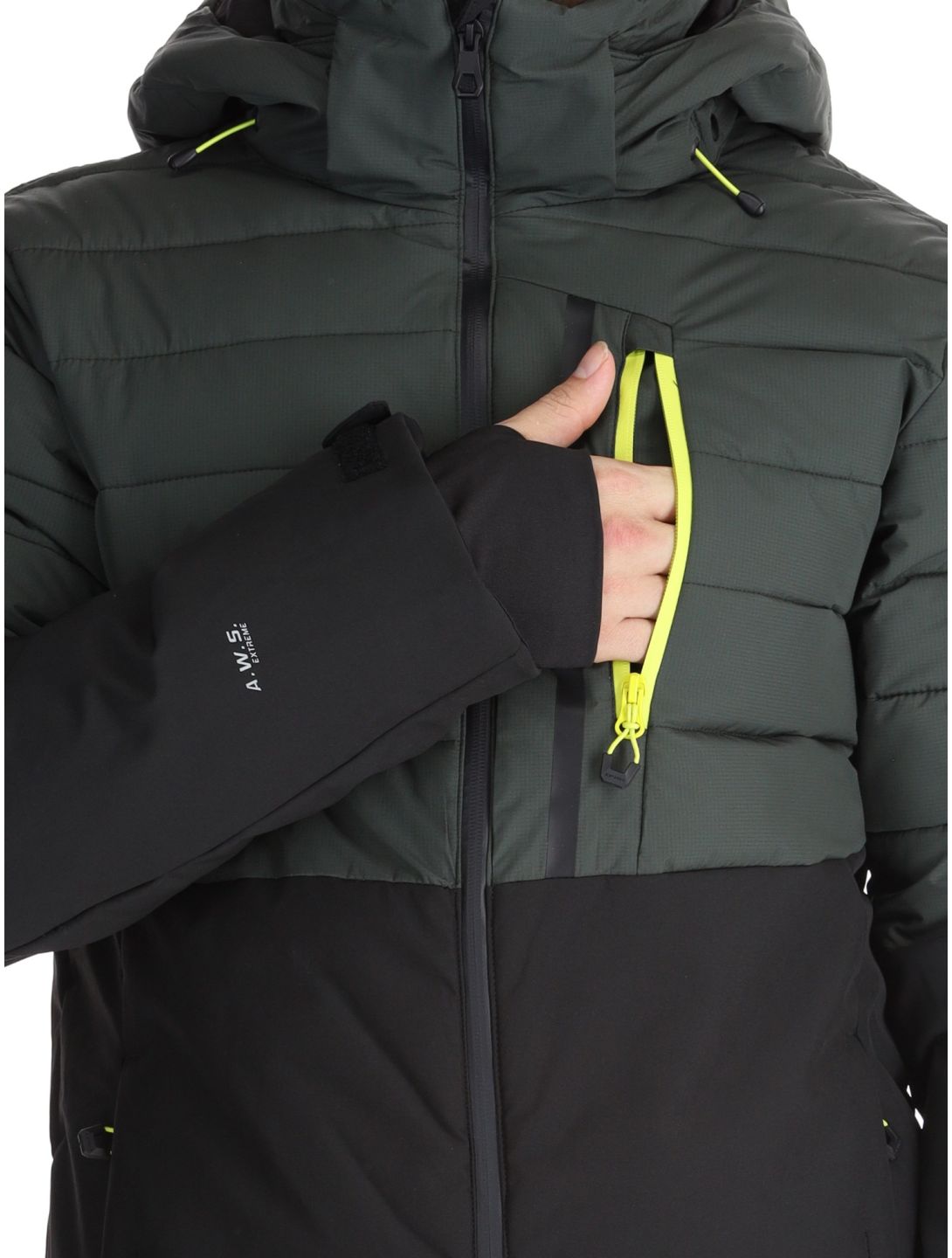 Icepeak, Folsom veste de ski hommes Dark Olive vert 