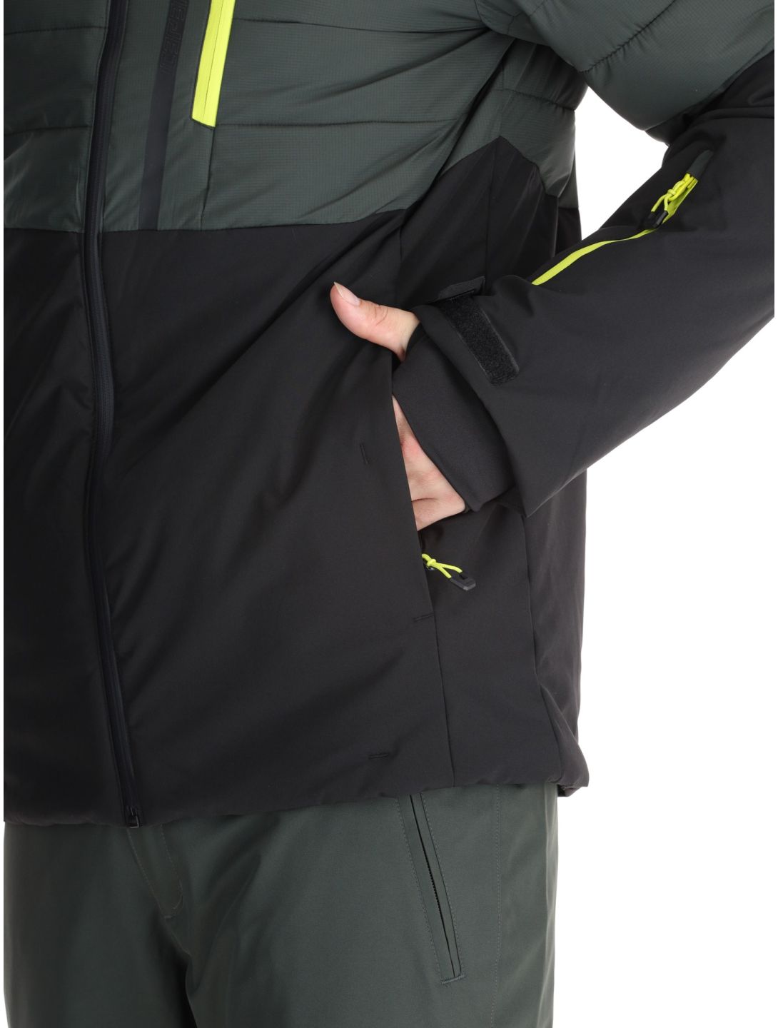 Icepeak, Folsom veste de ski hommes Dark Olive vert 