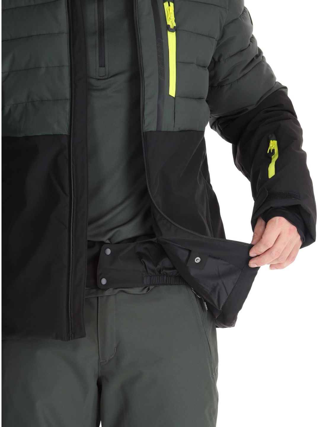 Icepeak, Folsom veste de ski hommes Dark Olive vert 