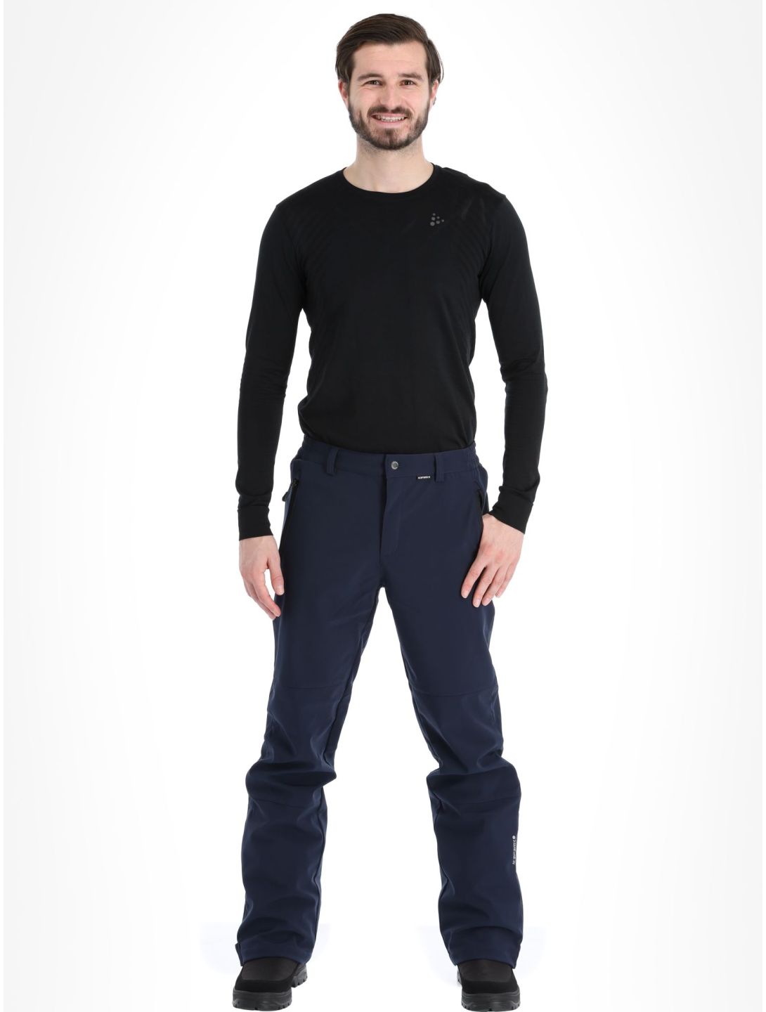 Icepeak, Frankfurt pantalon de ski en softshell hommes Dark Blue bleu 