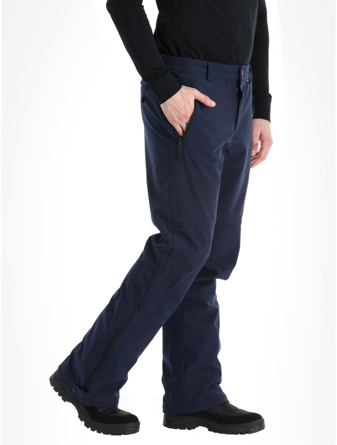 Icepeak, Frankfurt pantalon de ski en softshell hommes Dark Blue bleu 