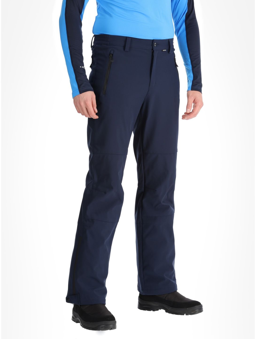 Icepeak, Frankfurt pantalon de ski en softshell hommes Dark Blue bleu 