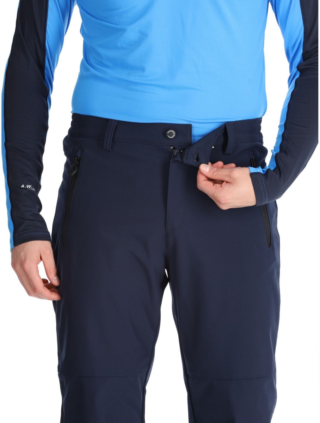 Icepeak, Frankfurt pantalon de ski en softshell hommes Dark Blue bleu 