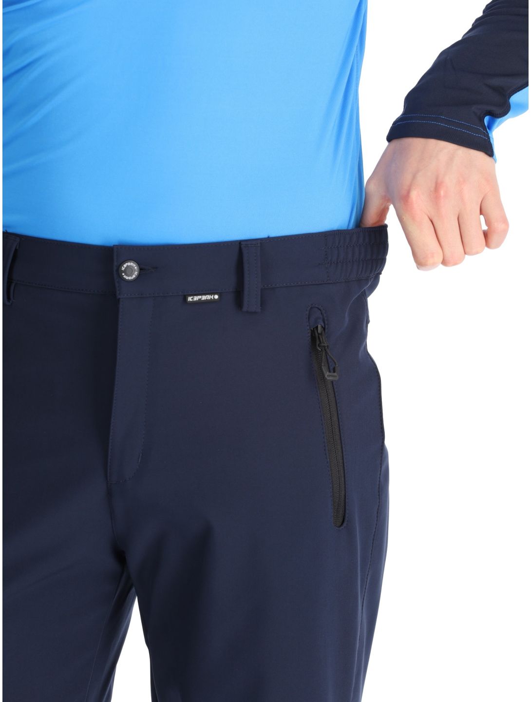 Icepeak, Frankfurt pantalon de ski en softshell hommes Dark Blue bleu 