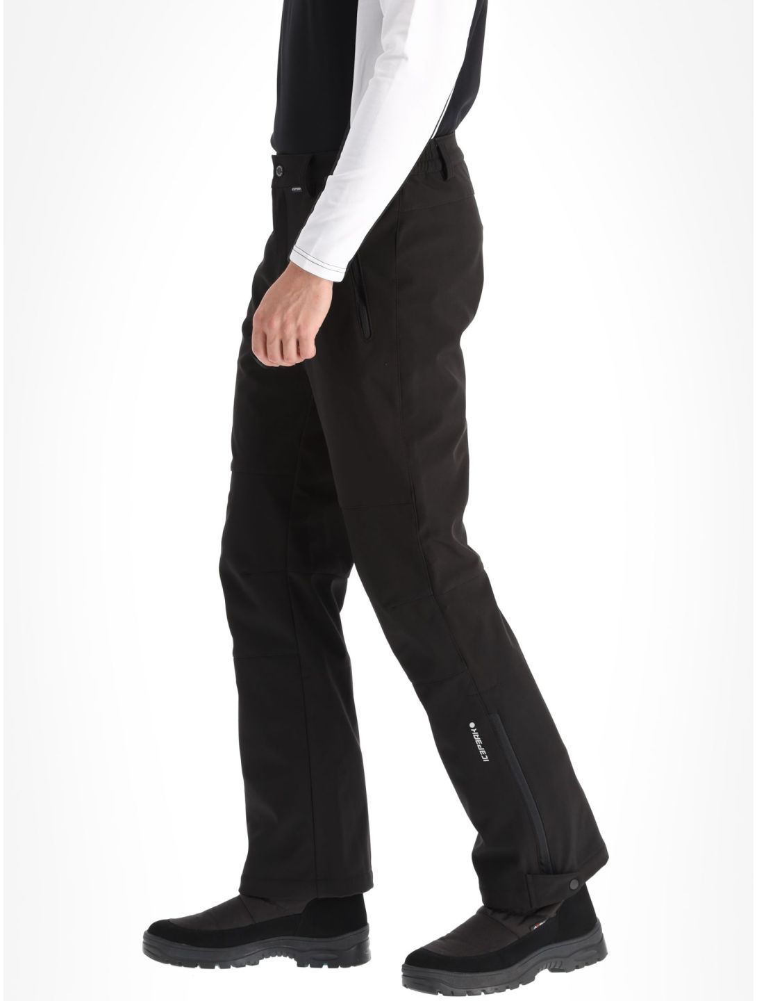 Icepeak, Frankfurt pantalon de ski en softshell modèle court hommes Black noir 