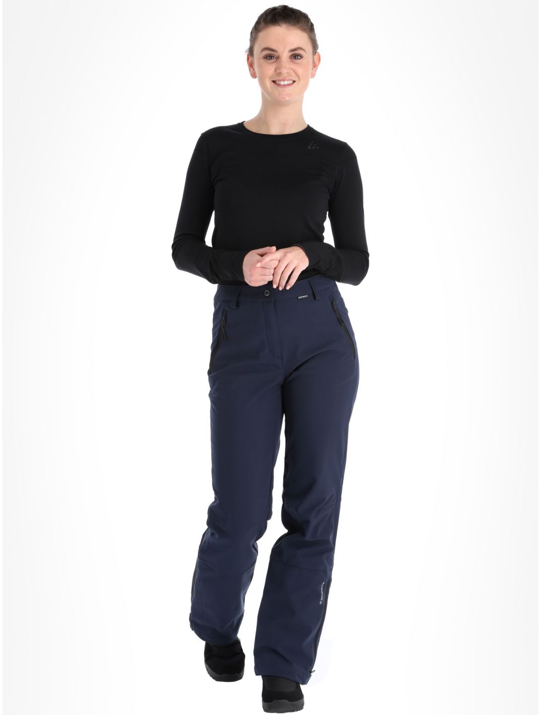 Icepeak, Frechen pantalon de ski en softshell femmes Dark Blue bleu 