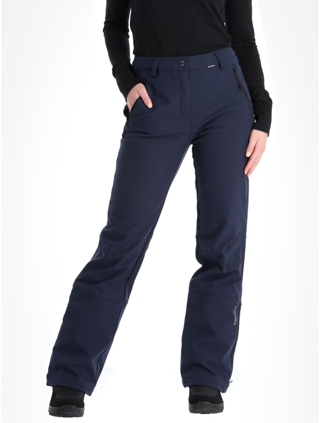 Icepeak, Frechen pantalon de ski en softshell femmes Dark Blue bleu 