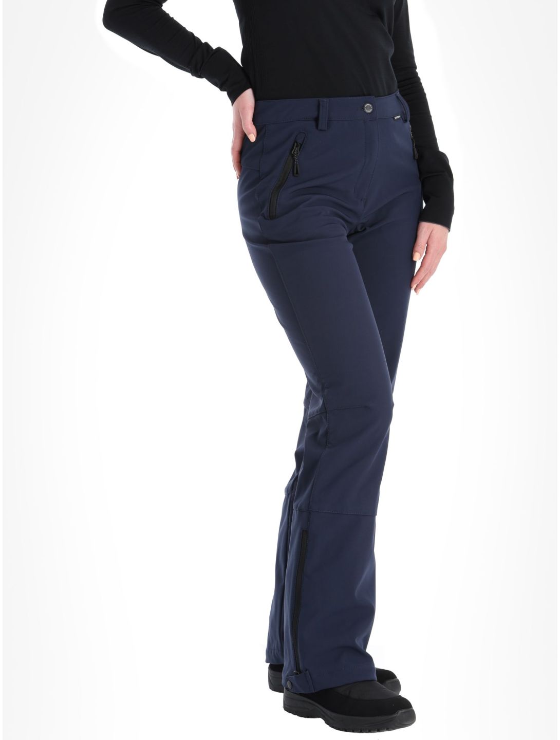 Icepeak, Frechen pantalon de ski en softshell femmes Dark Blue bleu 