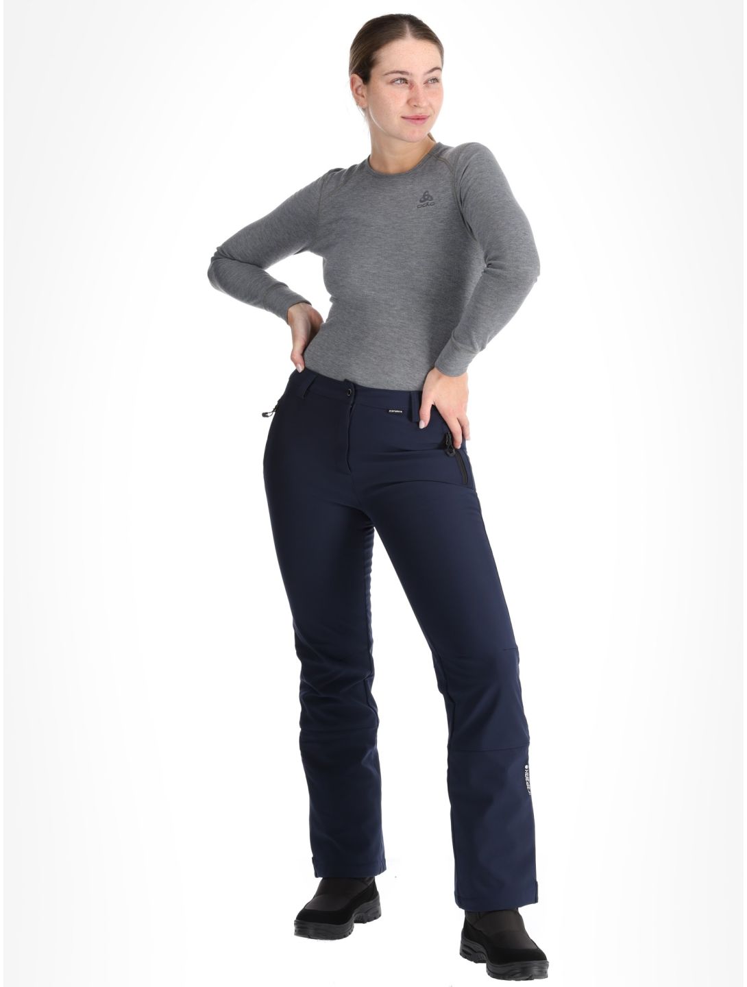 Icepeak, Frechen pantalon de ski en softshell femmes Dark Blue bleu 