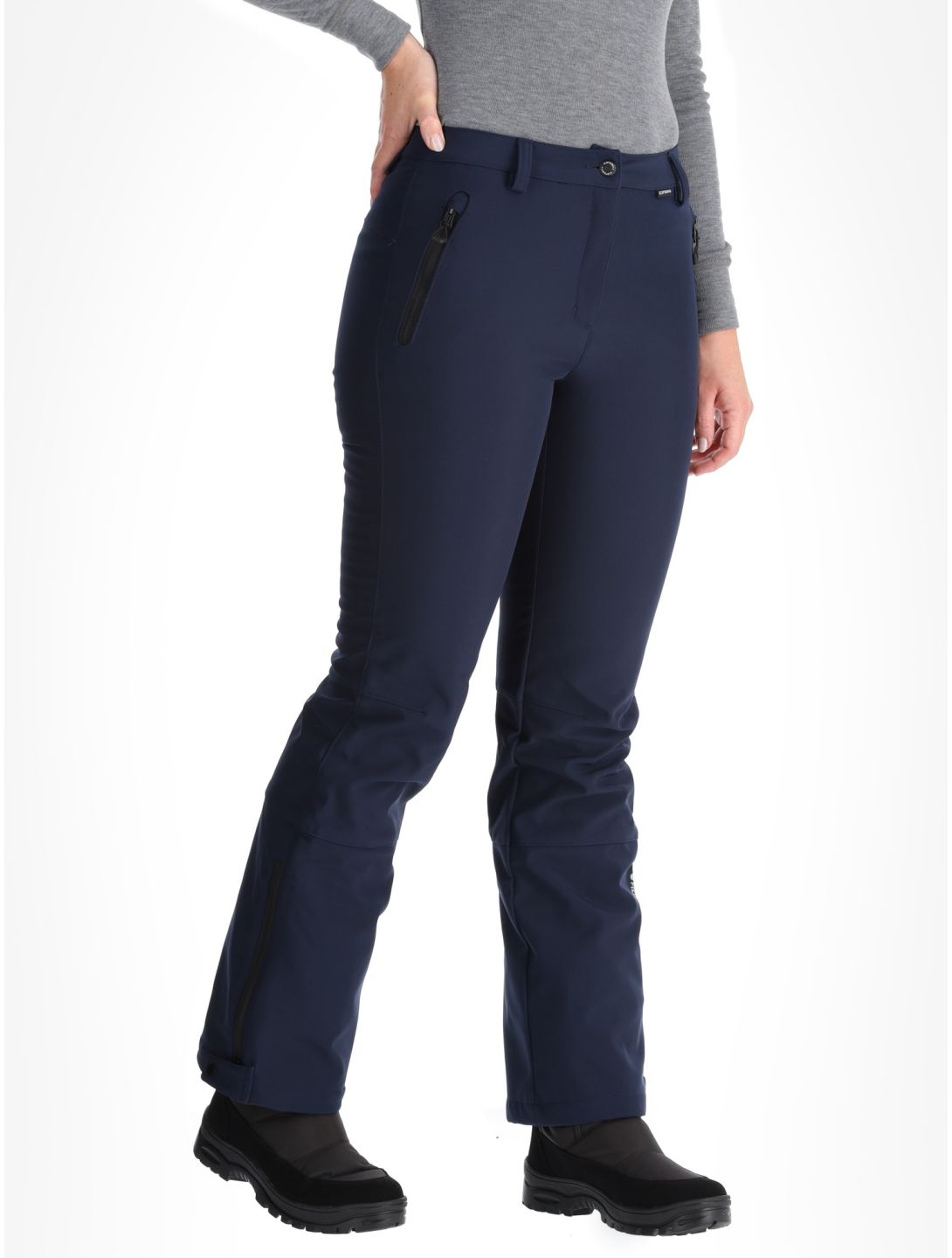 Icepeak, Frechen pantalon de ski en softshell femmes Dark Blue bleu 