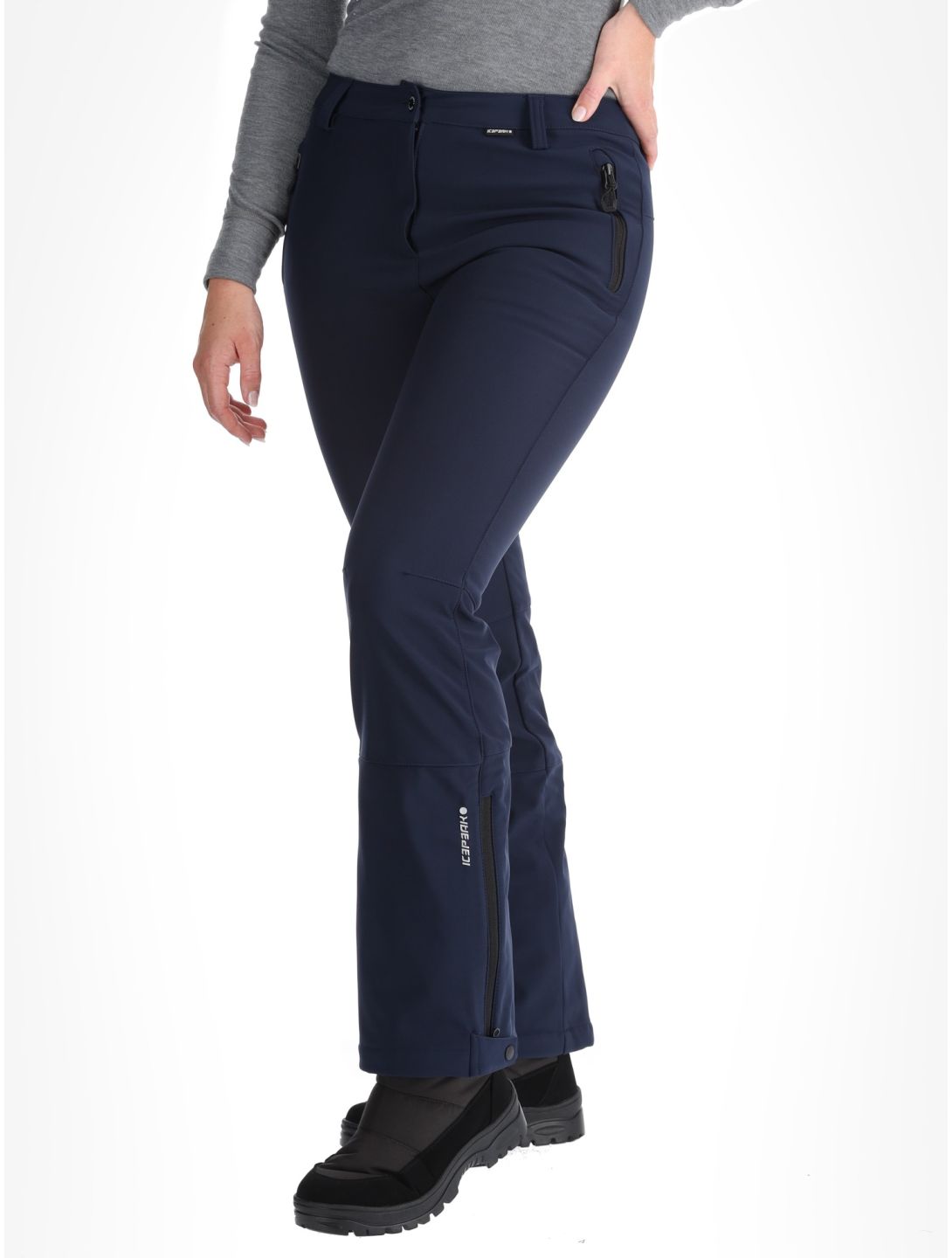 Icepeak, Frechen pantalon de ski en softshell femmes Dark Blue bleu 