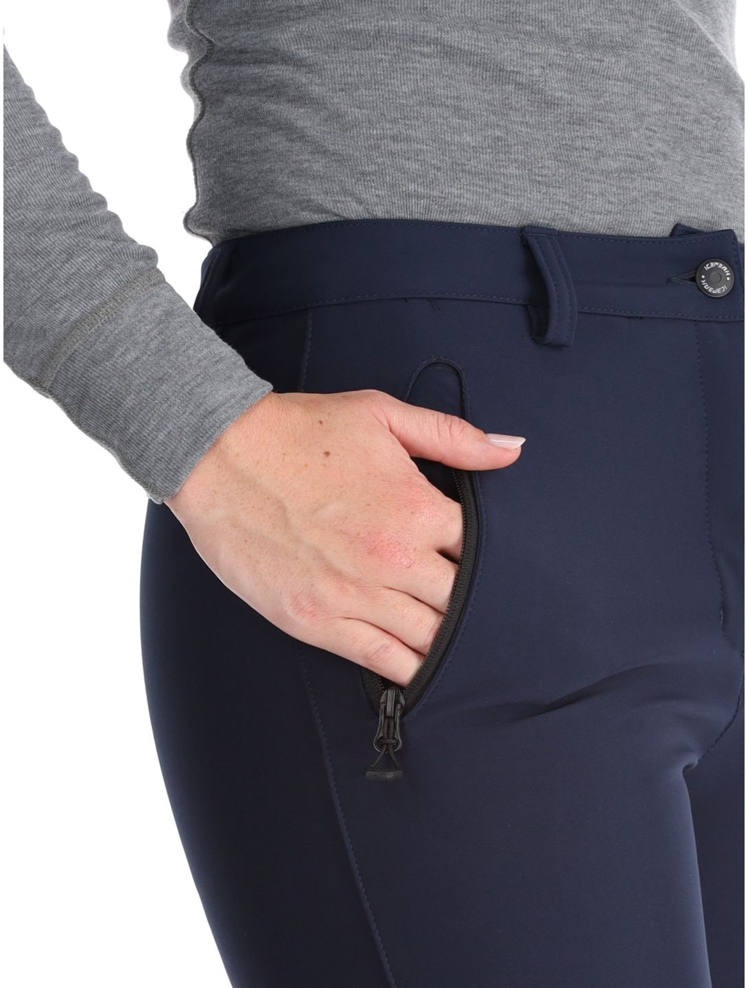 Icepeak, Frechen pantalon de ski en softshell femmes Dark Blue bleu 