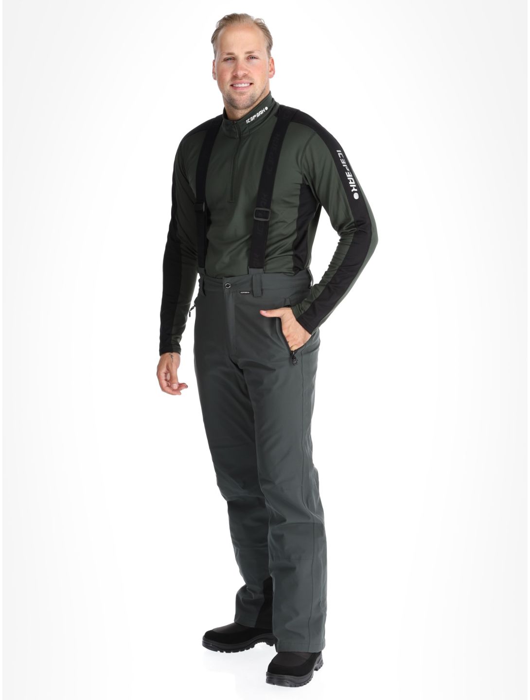 Icepeak, Freiberg pantalon de ski hommes Dark Olive vert 