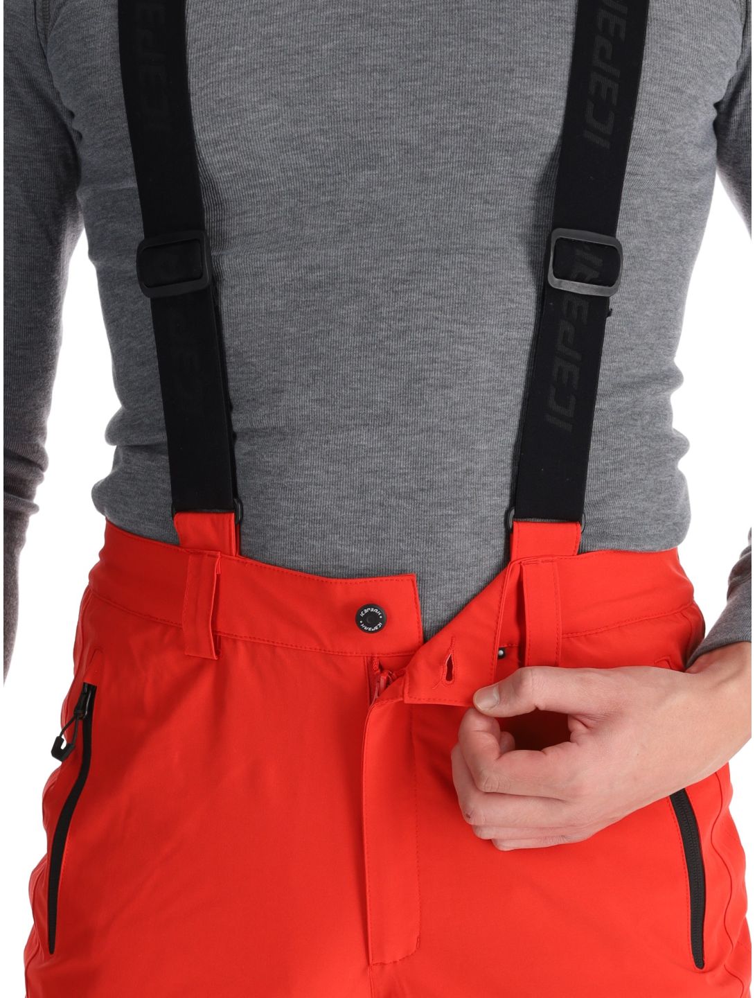 Icepeak, Freiberg pantalon de ski modèle long hommes Coral-Red rouge 