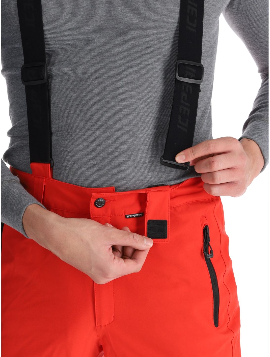 Icepeak, Freiberg pantalon de ski modèle long hommes Coral-Red rouge 